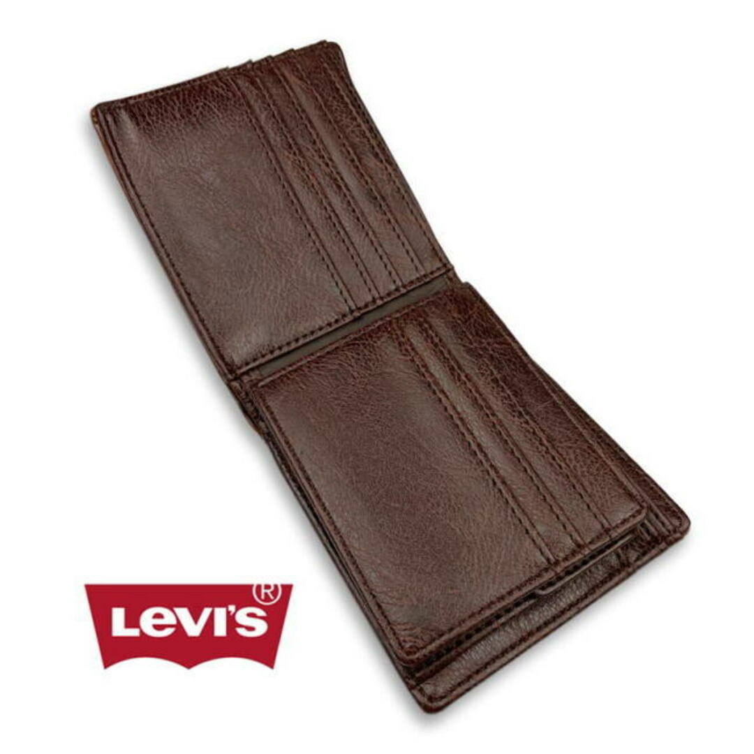 Levi's(リーバイス)の黒 8306リーバイス ラベルパッチ エコレザー 折財布 メンズのファッション小物(折り財布)の商品写真