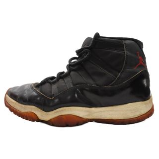 ナイキ(NIKE)のNIKE ナイキ 【観賞用】 95年製 AIR JORDAN 11 BRED エアジョーダン 11 ブレッド ハイカットスニーカー ブラック/レッド 130245-062 US8.5/26.5cm(スニーカー)