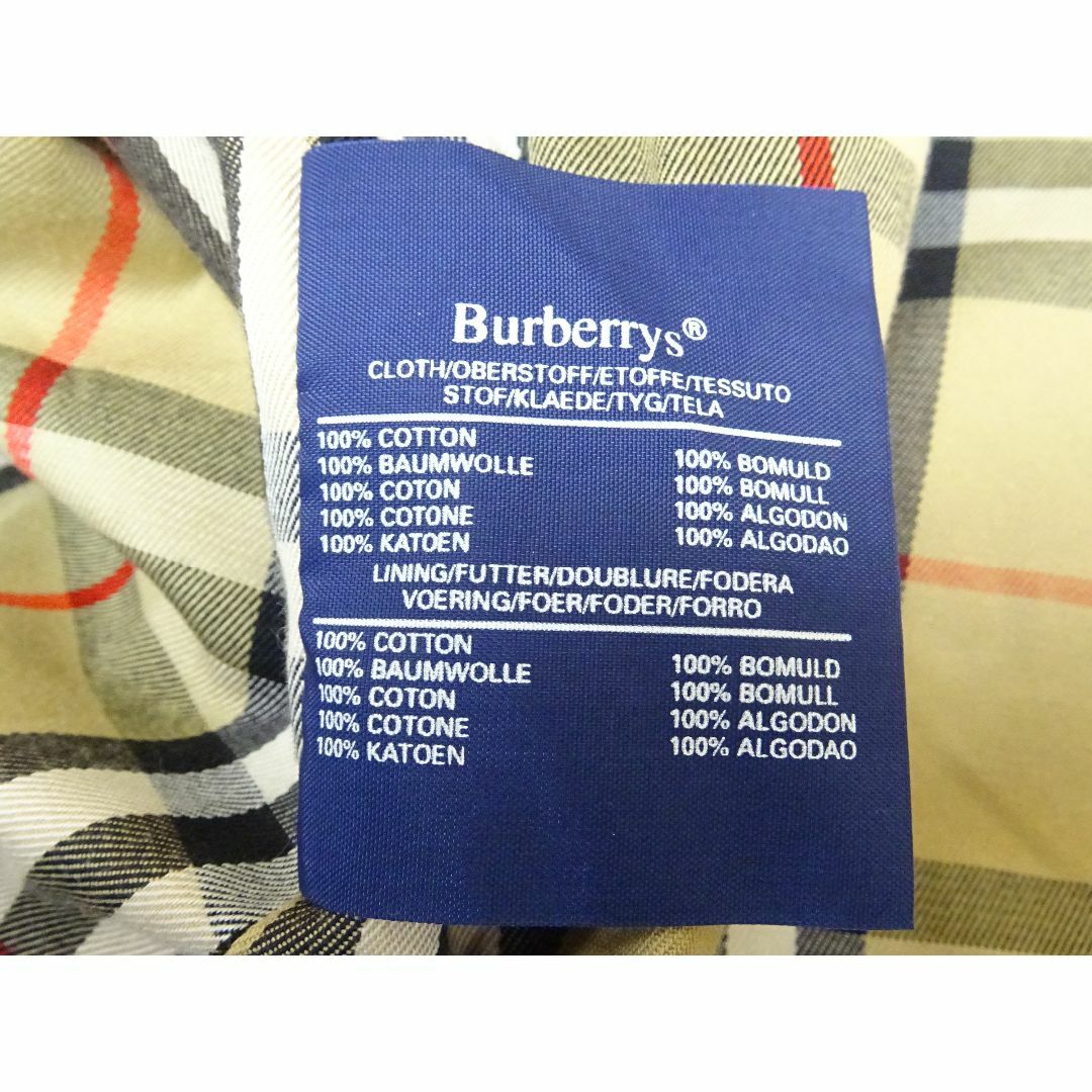 BURBERRY(バーバリー)のK池040/ BURBERRY バーバリー コットン コート  レディース レディースのジャケット/アウター(トレンチコート)の商品写真