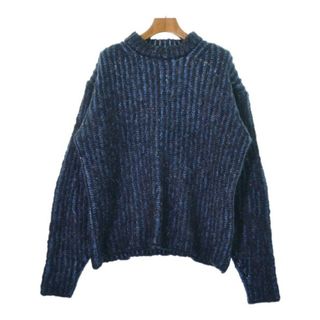 メゾンスペシャル(MAISON SPECIAL)のMAISON SPECIAL メゾンスペシャル ニット・セーター M 紺x青 【古着】【中古】(ニット/セーター)