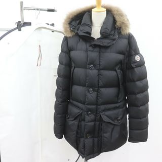 モンクレール(MONCLER)のIT0GES1WMPJ4 国内正規品 モンクレール CLUNY クルーニー ダウン ジャケット ファー ブラック メンズ サイズ 3(ダウンジャケット)