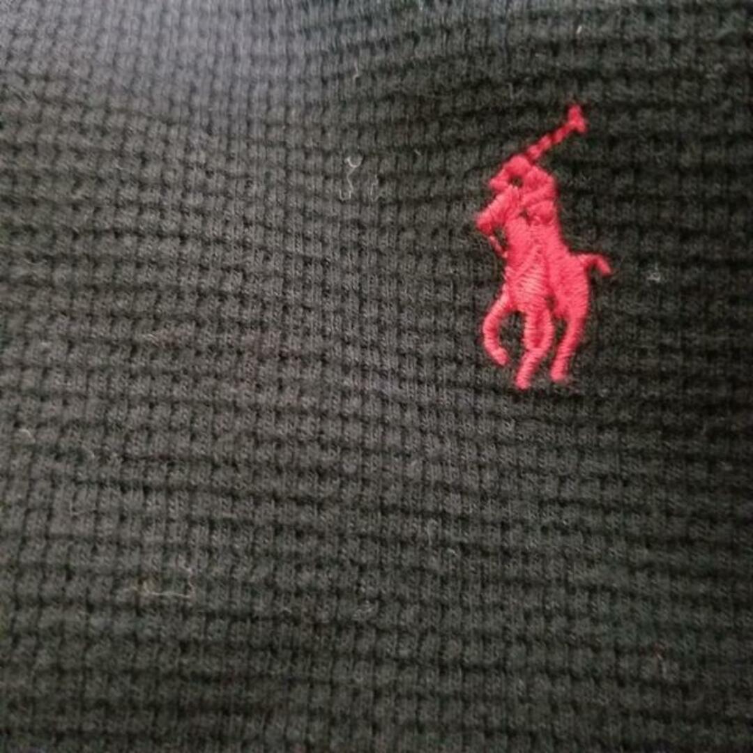 POLO RALPH LAUREN(ポロラルフローレン)のPOLObyRalphLauren(ポロラルフローレン) 長袖カットソー サイズM レディース - 黒 クルーネック レディースのトップス(カットソー(長袖/七分))の商品写真