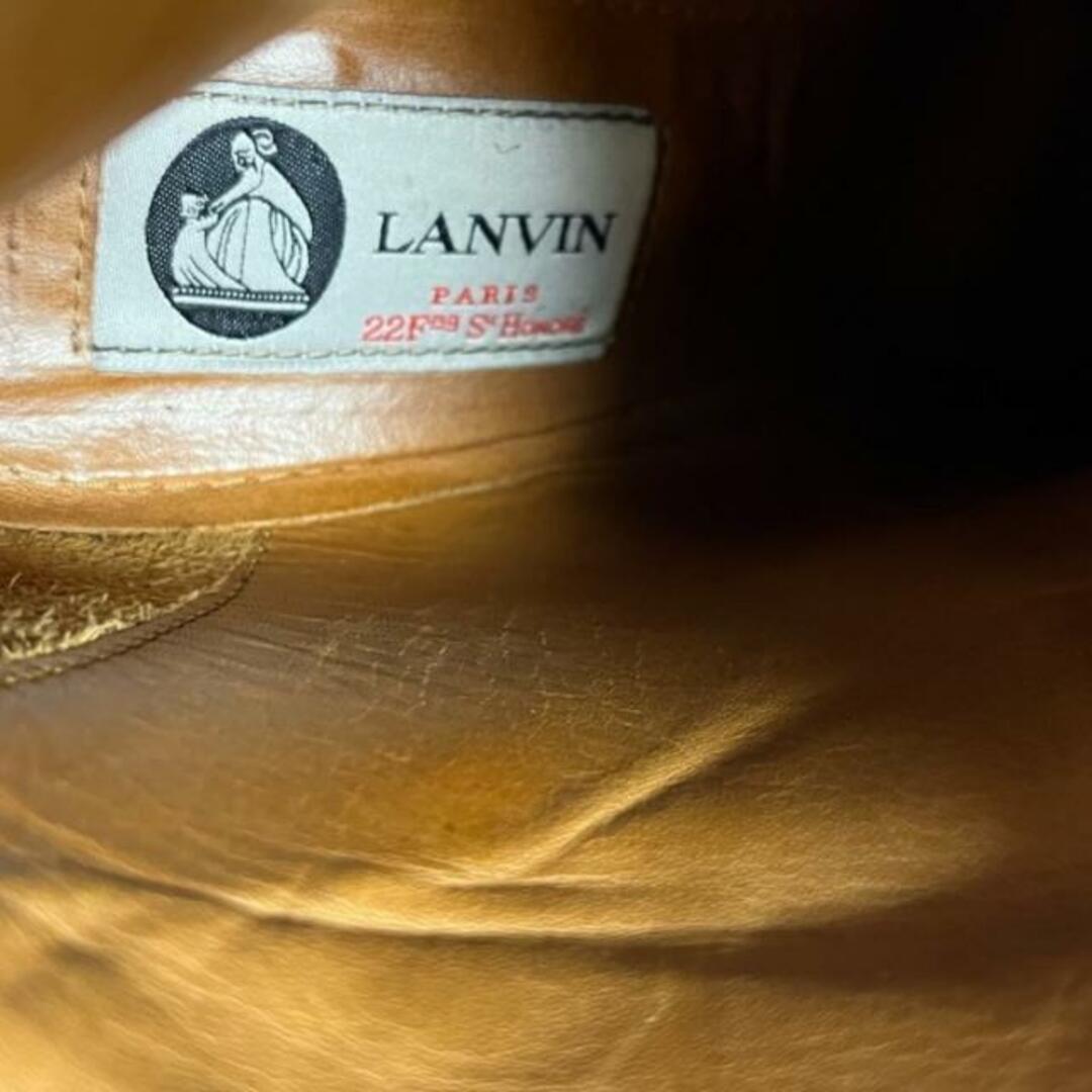LANVIN(ランバン)のLANVIN(ランバン) ショートブーツ レディース - 黒 レザー レディースの靴/シューズ(ブーツ)の商品写真