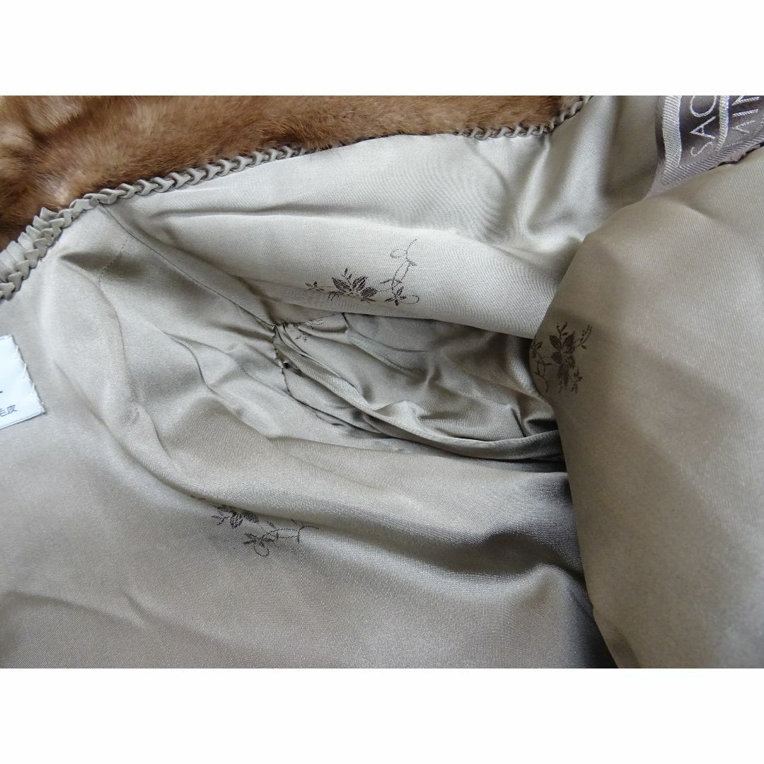 K池041/ シュヴァレーヌ 前田毛皮 サガミンク レディース コート レディースのジャケット/アウター(毛皮/ファーコート)の商品写真