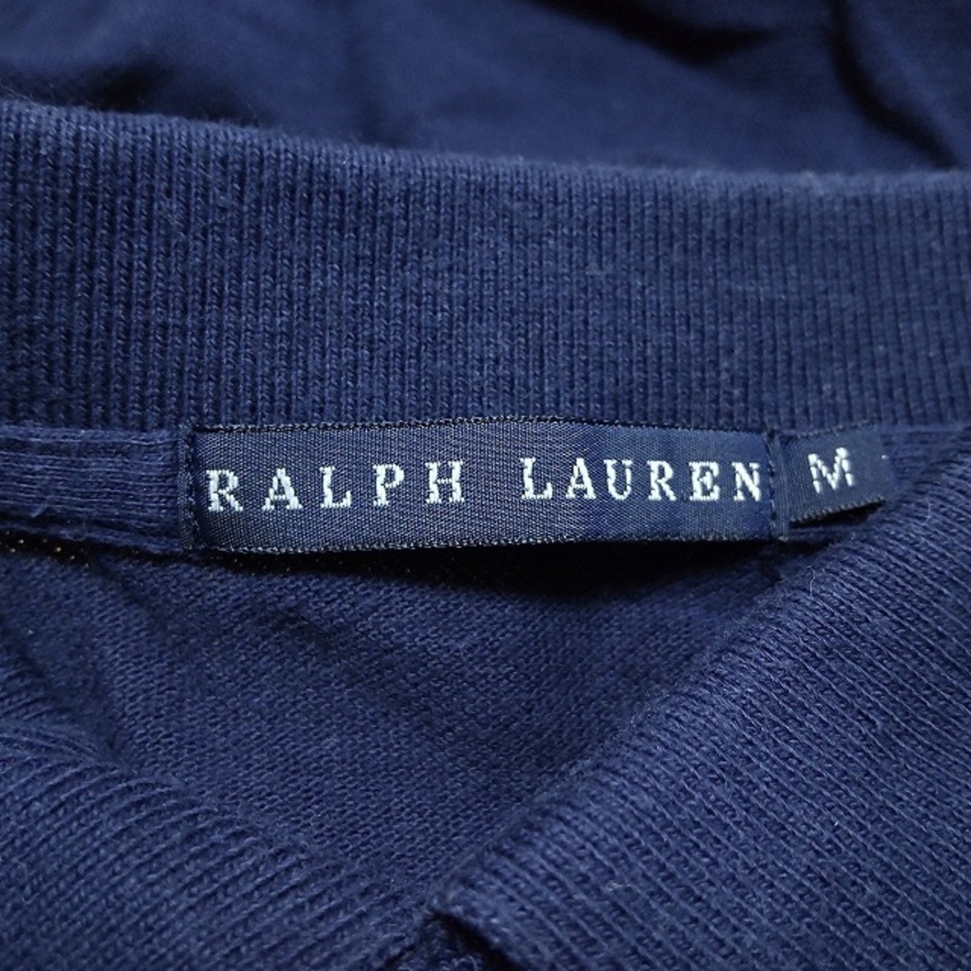 Ralph Lauren(ラルフローレン)のRalphLauren(ラルフローレン) 半袖ポロシャツ サイズM メンズ美品  - ダークネイビー×イエロー メンズのトップス(ポロシャツ)の商品写真