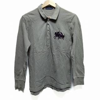 ラルフローレン(Ralph Lauren)のRalphLauren(ラルフローレン) 長袖ポロシャツ サイズXL レディース - ベージュ×パープル(ポロシャツ)