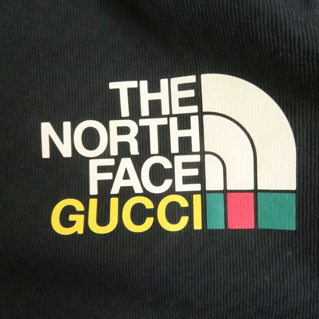 Gucci(グッチ)の未使用品□22SS GUCCI×THE NORTH FACE グッチ ノースフェイス 663909 裏起毛 パッカブル ハーフジップジャケット/パーカー 黒 S 正規品 メンズのジャケット/アウター(ブルゾン)の商品写真