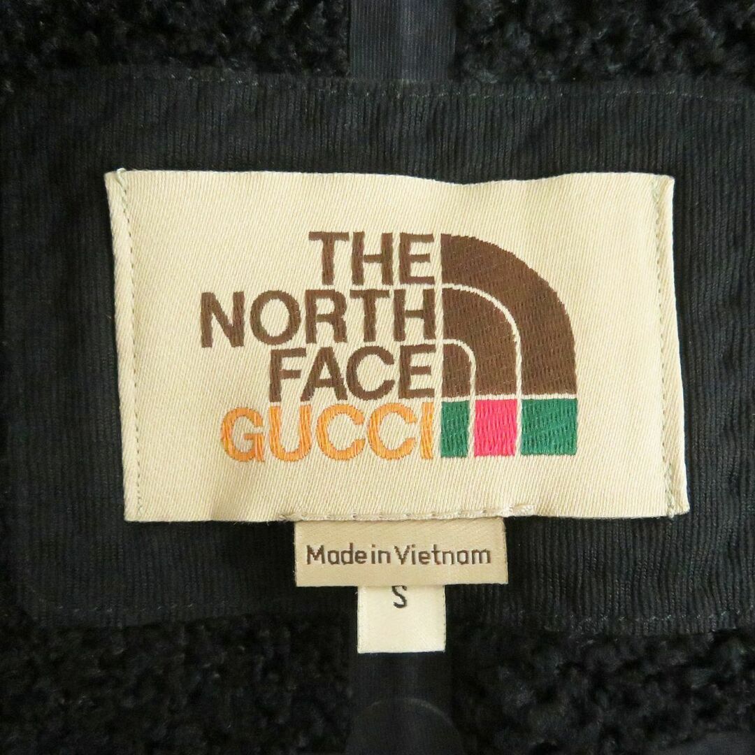 Gucci(グッチ)の未使用品□22SS GUCCI×THE NORTH FACE グッチ ノースフェイス 663909 裏起毛 パッカブル ハーフジップジャケット/パーカー 黒 S 正規品 メンズのジャケット/アウター(ブルゾン)の商品写真