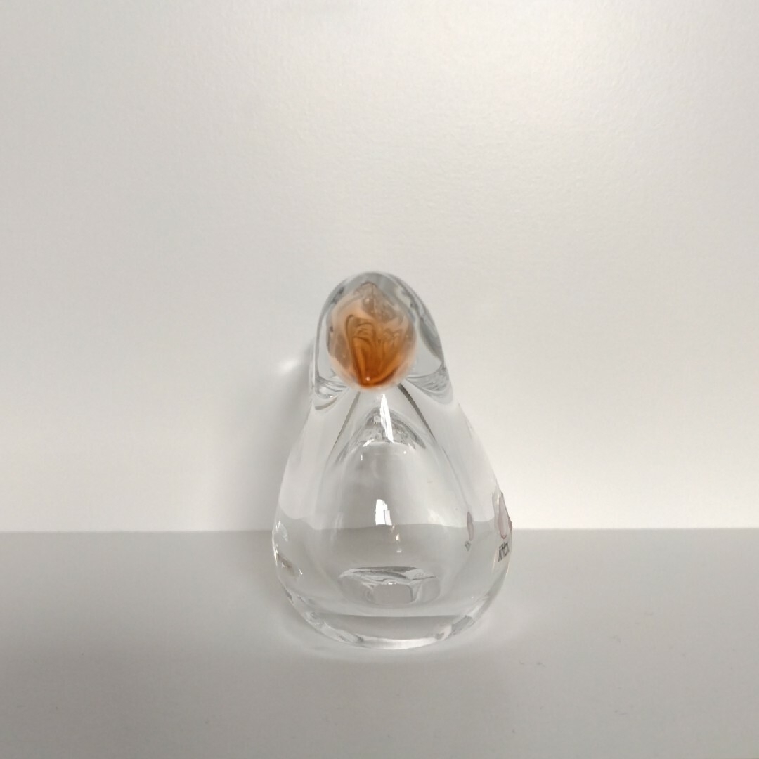 iittala(イッタラ)のイッタラ シエッポ　クリア×オレンジ　レアカラー　scope エンタメ/ホビーの美術品/アンティーク(ガラス)の商品写真