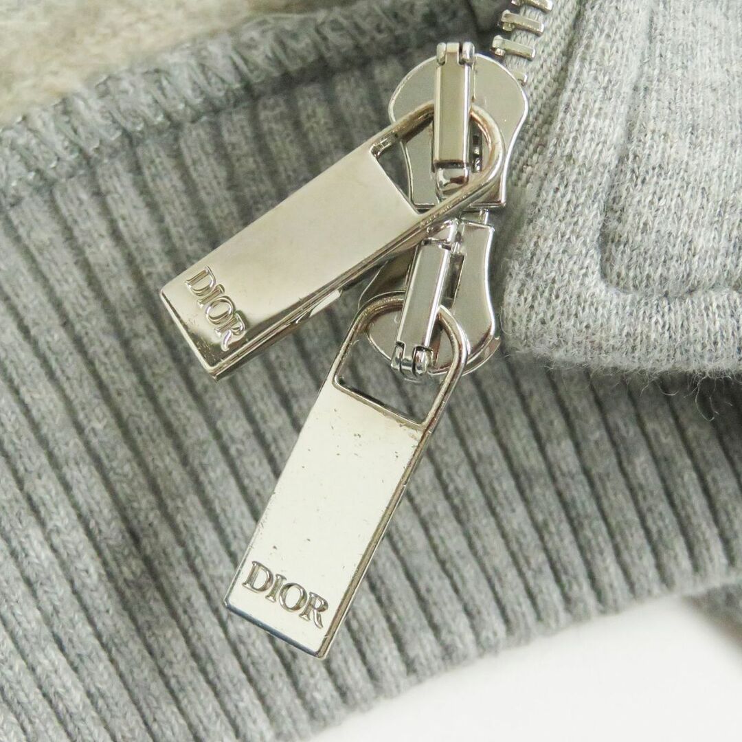 Dior(ディオール)の極美品□2022年製 DIOR/ディオール オム 213J434A0741 オブリークワッペン カシミヤ混 ZIPUP ブルゾンジャケット グレー XS 伊製 正規品 メンズのジャケット/アウター(ブルゾン)の商品写真