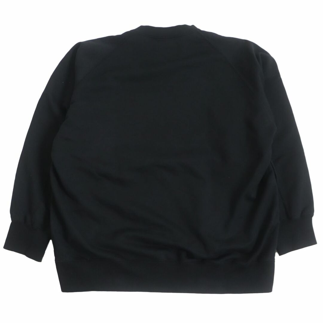 sacai(サカイ)の美品□23SS sacai/サカイ 23-03025M 無地 Sweat Jersey Pullover コットン100％ 長袖 スウェットシャツ/トレーナー 黒 4 日本製 正規品 メンズのトップス(スウェット)の商品写真