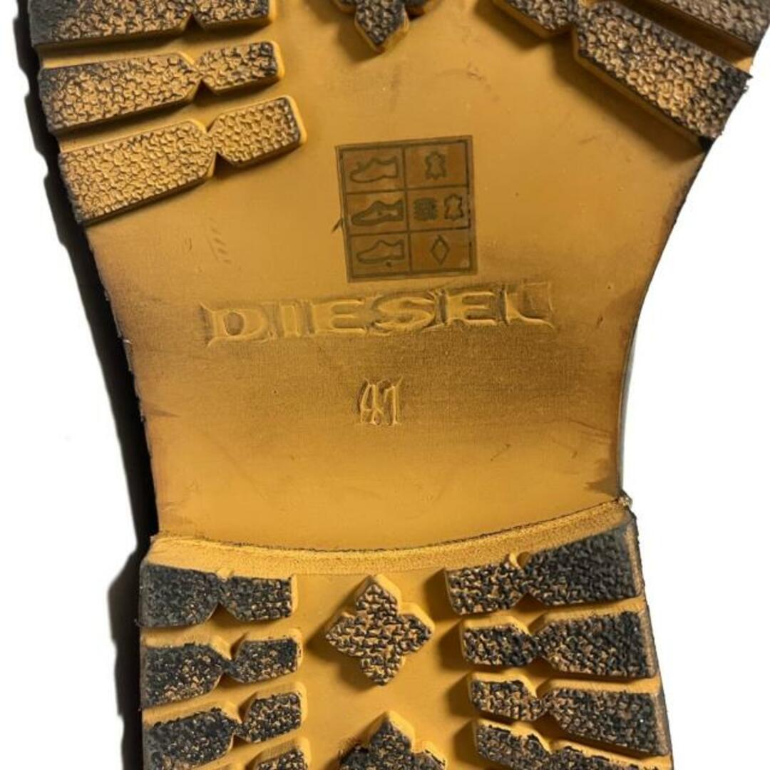 DIESEL(ディーゼル)のDIESEL(ディーゼル) ショートブーツ 41 メンズ - 黒 レザー メンズの靴/シューズ(ブーツ)の商品写真