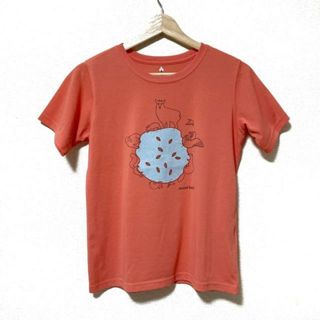 モンベル(mont bell)のmont-bell(モンベル) 半袖Tシャツ サイズS レディース美品  - オレンジ クルーネック(Tシャツ(半袖/袖なし))