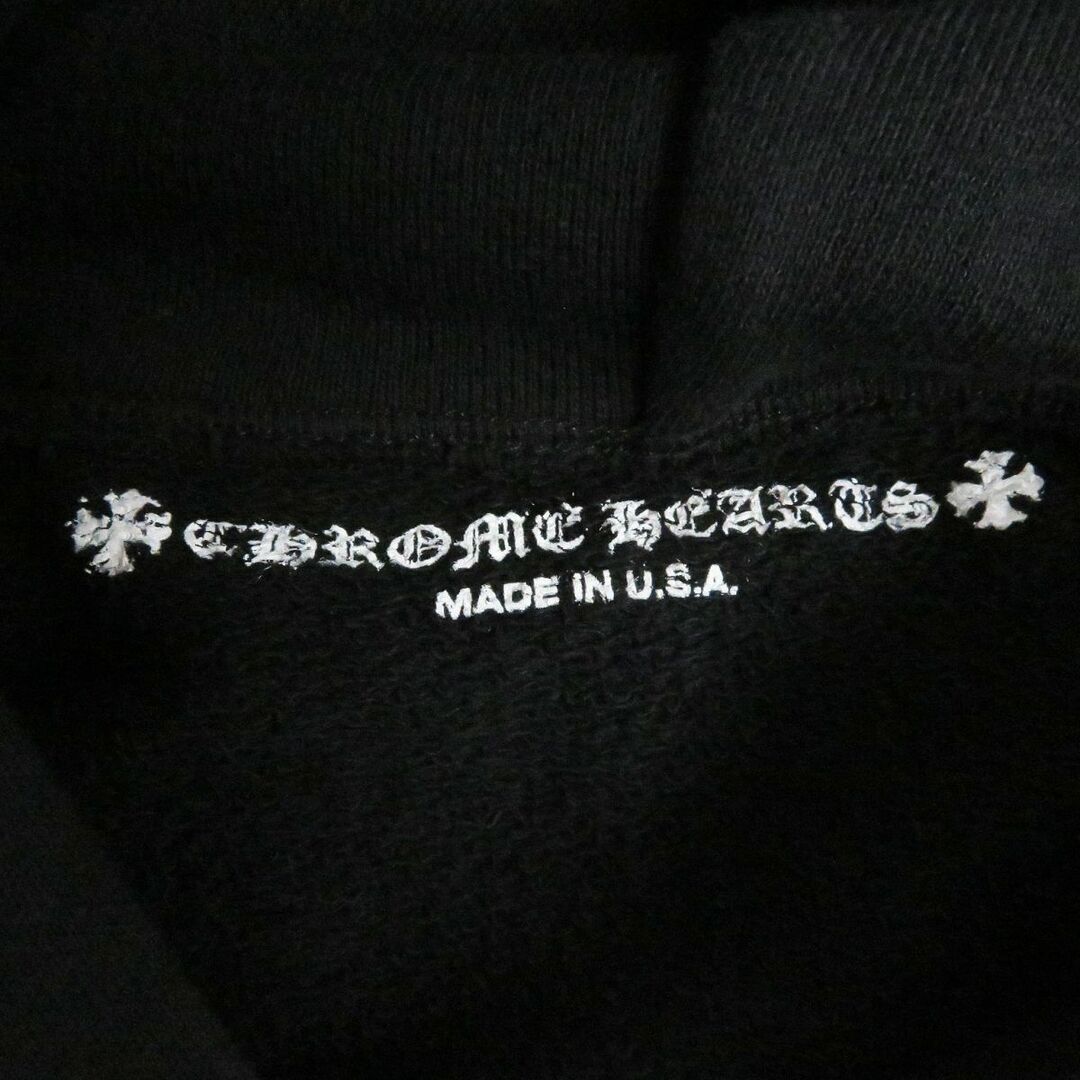 Chrome Hearts(クロムハーツ)の美品□クロムハーツ 2990-304-6093 MATTYBOY AMERICA HOODIE アームロゴプリント プルオーバー パーカー/フーディー 黒 S USA製 正規品 メンズのトップス(パーカー)の商品写真