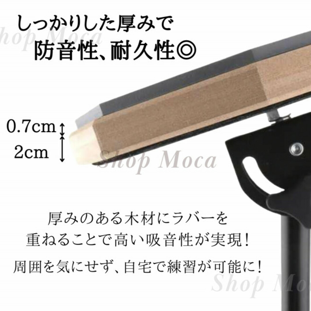 234　ドラムパッド グレー トレーニング 練習 太鼓 自宅 初心者 打楽器 楽器のドラム(その他)の商品写真