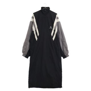 バレンシアガ(Balenciaga)のBALENCIAGA バレンシアガ Sporty B Tracksuit Dress ハーフジップ トラックジャケット スーツ ドレス ブラック 681427 TKO48(セカンドバッグ/クラッチバッグ)