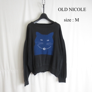 ニコルクラブ(NICOLE CLUB)の90s NICOLE プリント トレーナー スウェット シャツ トップス S(トレーナー/スウェット)