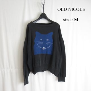 ニコルクラブ(NICOLE CLUB)の90s NICOLE プリント トレーナー スウェット シャツ トップス S(トレーナー/スウェット)