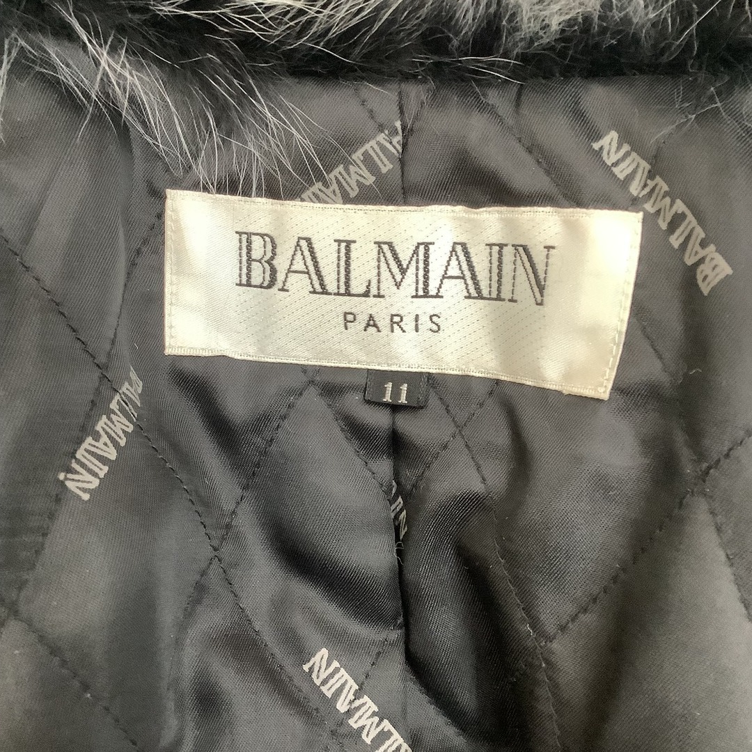 BALMAIN(バルマン)の♪♪balmain バルマン レディース レザージャケット ファー付き SIZE M ブラック レディースのジャケット/アウター(その他)の商品写真