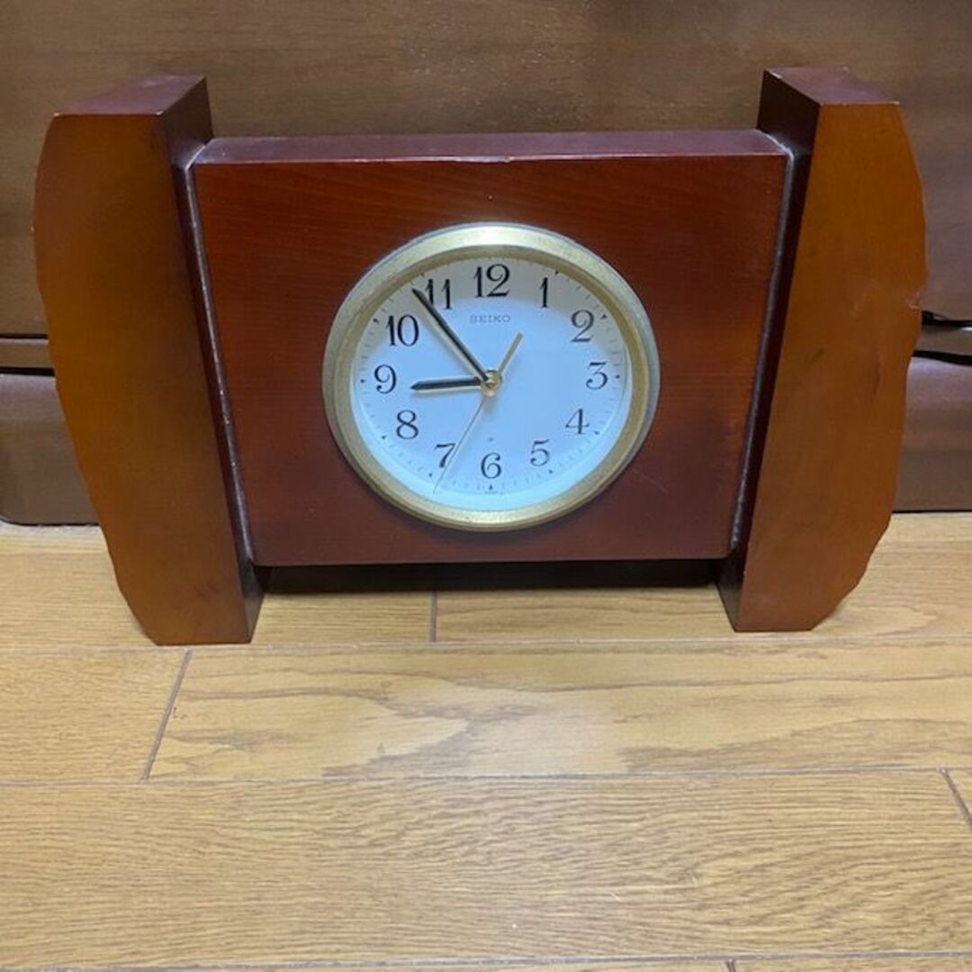 SEIKO - SEIKO 置き時計 TZ667B 昭和レトロ アンティーク時計の SEIKO - SEIKO 置き時計 TZ667B 昭和レトロ アンティーク時計の