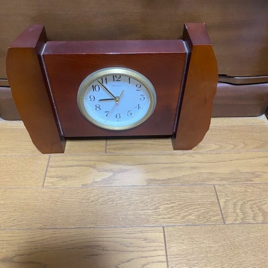 SEIKO - SEIKO 置き時計 TZ667B 昭和レトロ アンティーク時計の SEIKO - SEIKO 置き時計 TZ667B 昭和レトロ アンティーク時計の