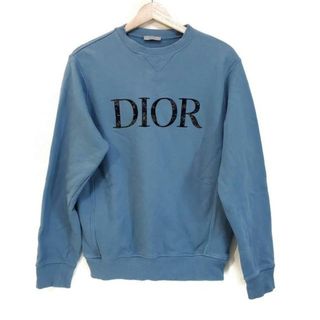 クリスチャンディオール(Christian Dior)のDIOR/ChristianDior(ディオール/クリスチャンディオール) トレーナー サイズXS メンズ - ブルーグレー×黒 長袖/2021AW(スウェット)