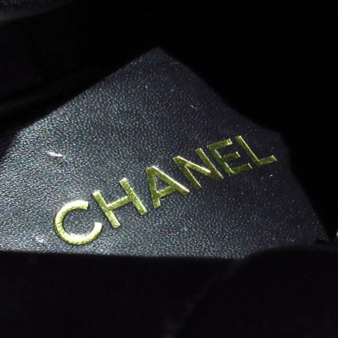 CHANEL(シャネル)のCHANEL(シャネル) ショートブーツ 38 1/2 C レディース美品  G45388 黒 レースアップ/サイドジップ ラムスキン レディースの靴/シューズ(ブーツ)の商品写真