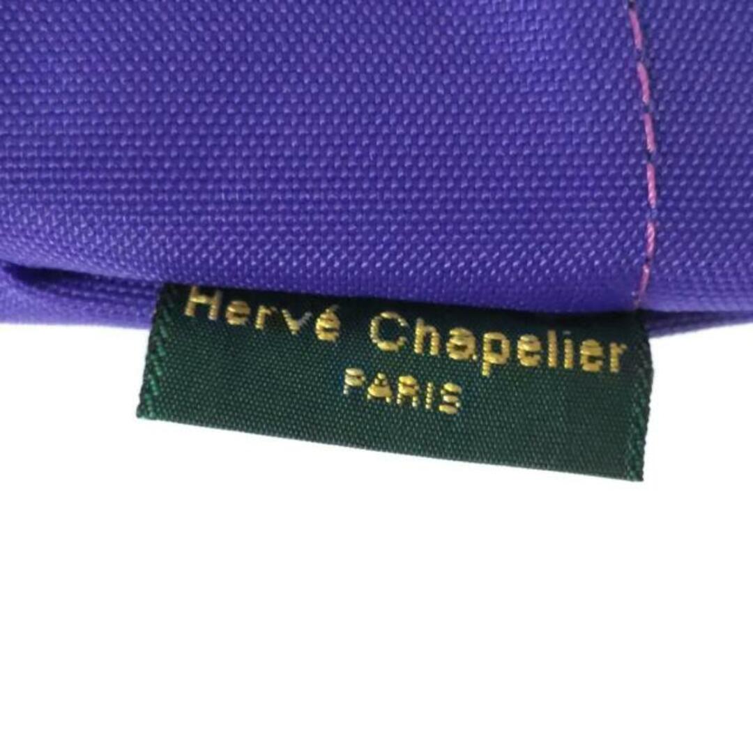 Herve Chapelier(エルベシャプリエ)のHerve Chapelier(エルベシャプリエ) ポーチ新品同様  ナイロン舟型ポーチM パープル Nライン/タグ付き ナイロン レディースのファッション小物(ポーチ)の商品写真