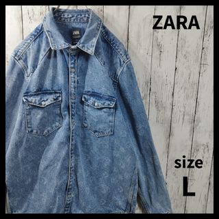 ザラ(ZARA)の【ZARA】Washed Denim Jacket　D482(Gジャン/デニムジャケット)