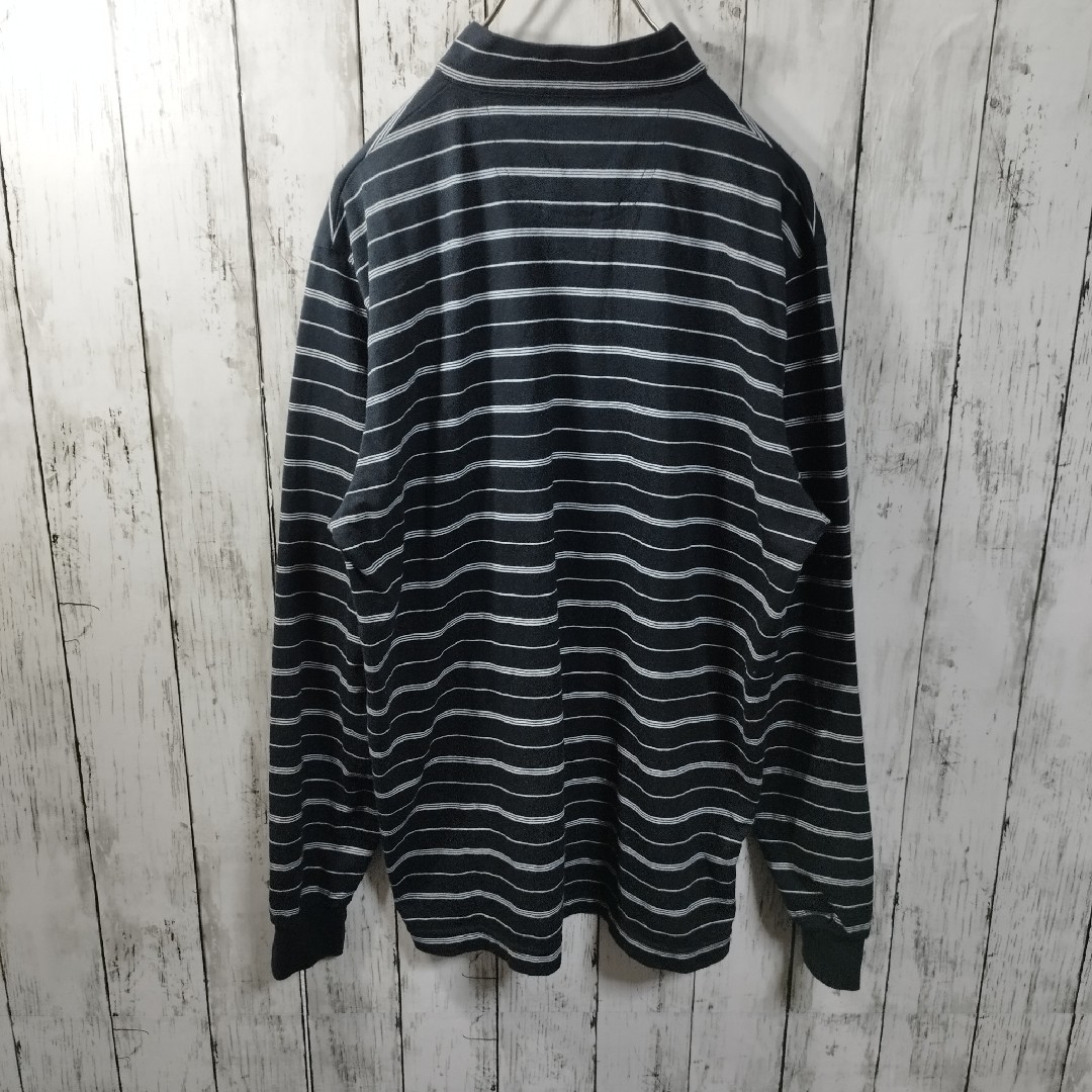 adidas(アディダス)の【adidas GOLF】Half Zip Striped Tee　D498 メンズのトップス(Tシャツ/カットソー(七分/長袖))の商品写真