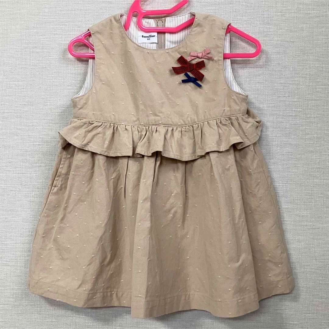 familiar(ファミリア)のfamiliar ファミリア ワンピース キッズ/ベビー/マタニティのベビー服(~85cm)(ワンピース)の商品写真