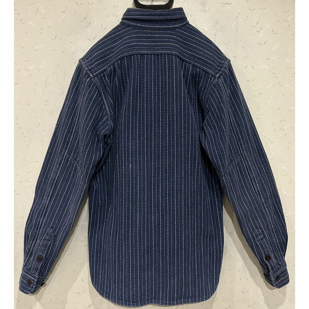 WESTRIDE - *WEST RIDE インディゴ 刺し子 長袖 ネルシャツ WESTRIDE - *WEST RIDE インディゴ 刺し子 長袖 ネルシャツ