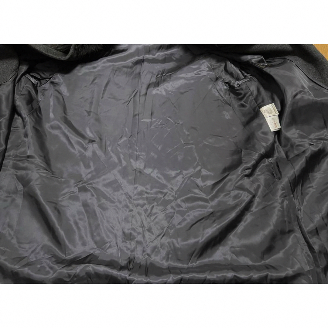 HI-GRADEハイグレード　コート　カシミヤ　ブルーフォックスファー レディースのジャケット/アウター(ロングコート)の商品写真