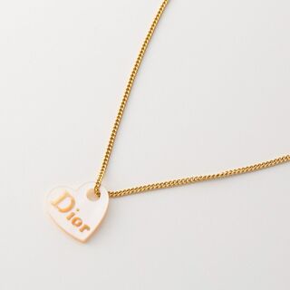 ディオール(Dior)のディオール DIOR ハート シェル風 ロゴネックレス(ネックレス)