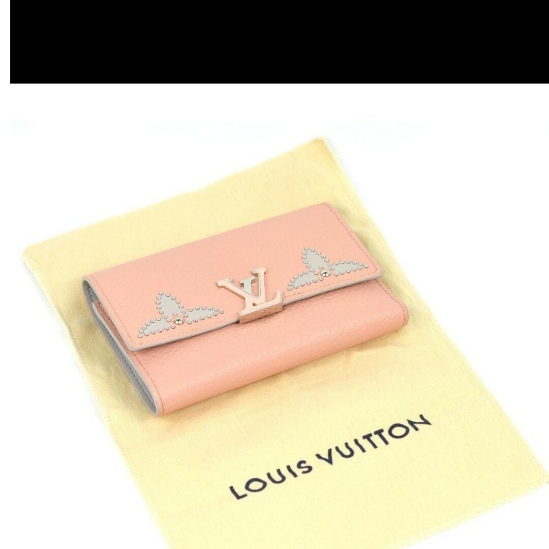 LOUIS VUITTON(ルイヴィトン)のルイヴィトン ポルトフォイユ・カプシーヌ コンパクト 折り財布 レディースのファッション小物(財布)の商品写真