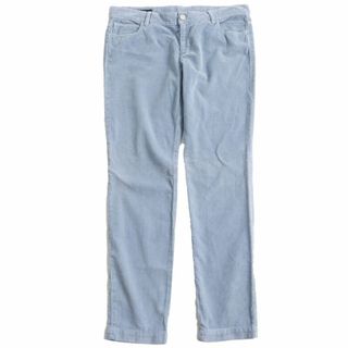 グッチ(Gucci)の【ドンドン見直し】美品●グッチ 364406 60's skinny レザーロゴパッチ付き コーデュロイパンツ ライトブルー 46 伊製 メンズおすすめ◎(その他)