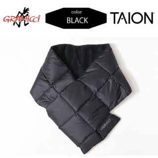 タイオン(TAION)の別注 TAION×GRAMICCI DOWN SCARF ダウンマフラー 黒(マフラー)