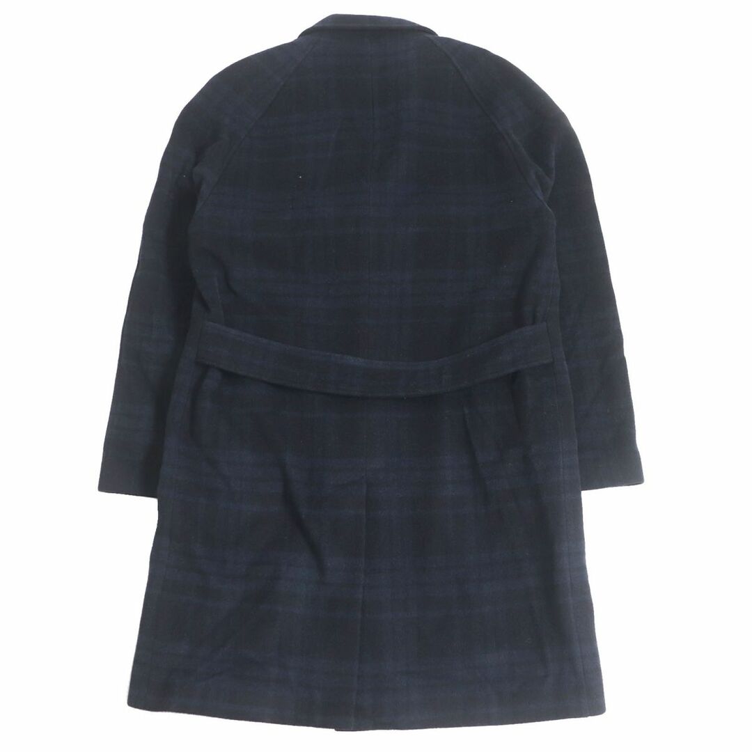 美品□PALTO/パルト チェック柄 ロゴボタン ウール チェスター 美品□PALTO/パルト チェック柄 ロゴボタン ウール チェスター