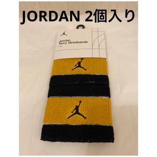 ナイキ(NIKE)のNIKE ナイキ ジョーダン　JORDAN リストバンド　ブラック　ゴールド(バングル/リストバンド)