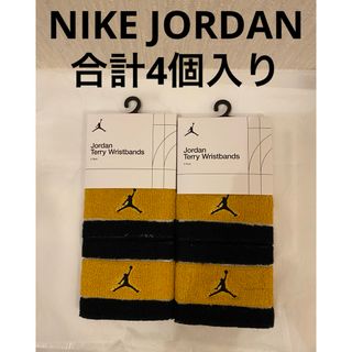 ナイキ(NIKE)のNIKE ナイキ ジョーダン　JORDAN リストバンド　ブラック　ゴールド(バングル/リストバンド)