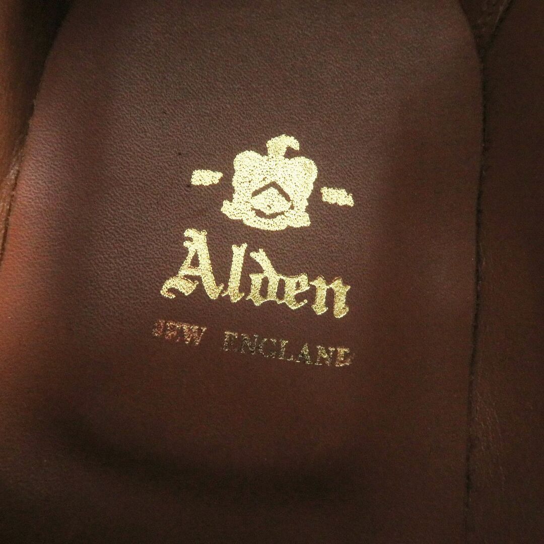 Alden(オールデン)の未使用品□Alden/オールデン 9741 フルブローグ メダリオン グッドイヤー製法 コードバン レースアップ レザーシューズ 黒 8 1/2 USA製 メンズの靴/シューズ(その他)の商品写真