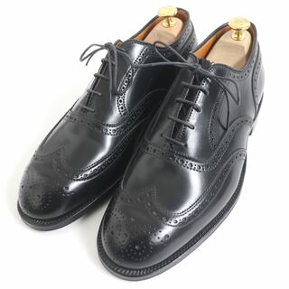 オールデン(Alden)の未使用品□Alden/オールデン 9741 フルブローグ メダリオン グッドイヤー製法 コードバン レースアップ レザーシューズ 黒 8 1/2 USA製(その他)