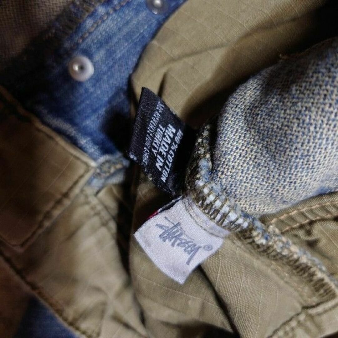 STUSSY - 90s 00s STUSSY ダメージデニムパンツ 古着 STUSSY - 90s 00s STUSSY ダメージデニムパンツ 古着