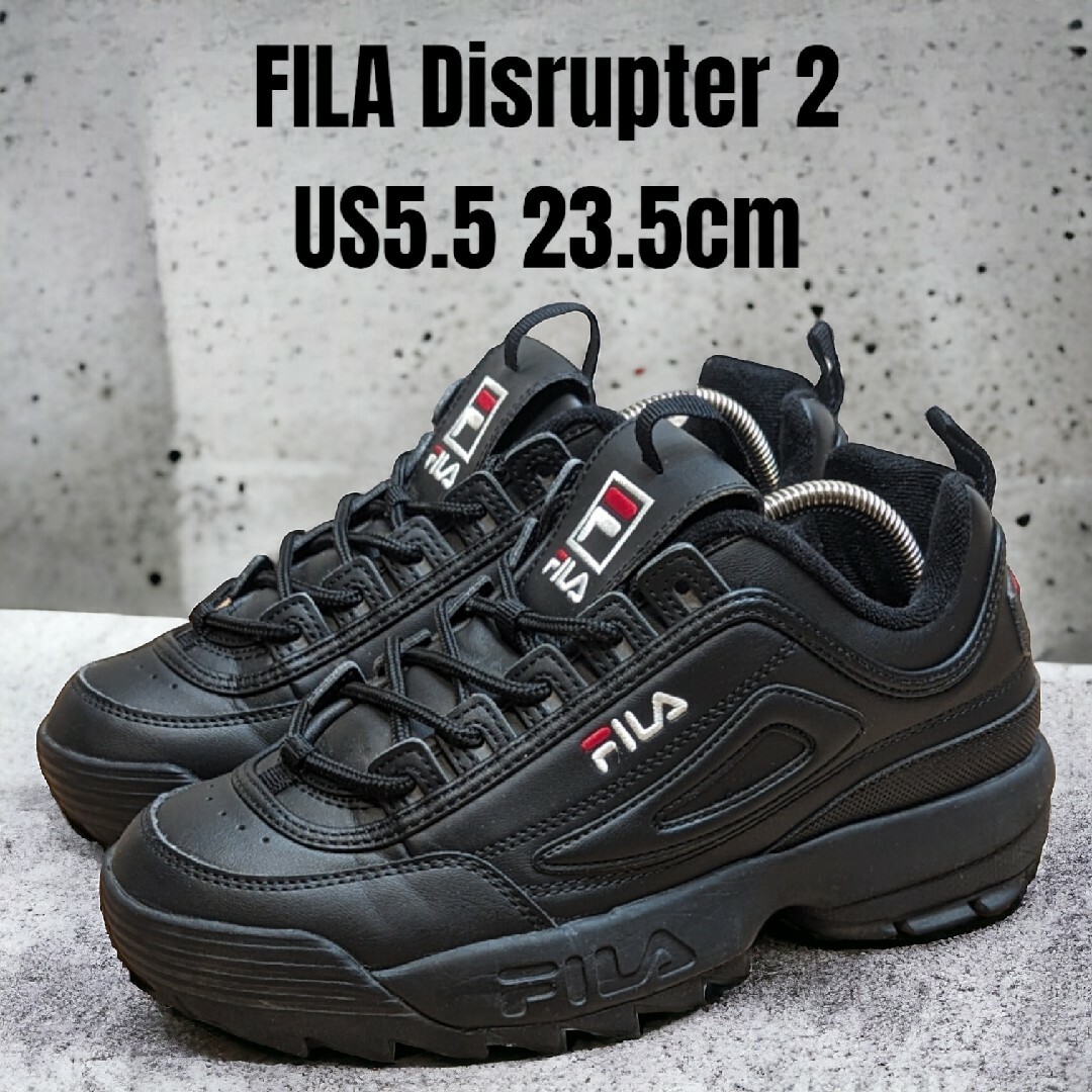 FILA(フィラ)のFILA フィラ 23.5cm 厚底スニーカー ディスラプター2 ブラック レディースの靴/シューズ(スニーカー)の商品写真