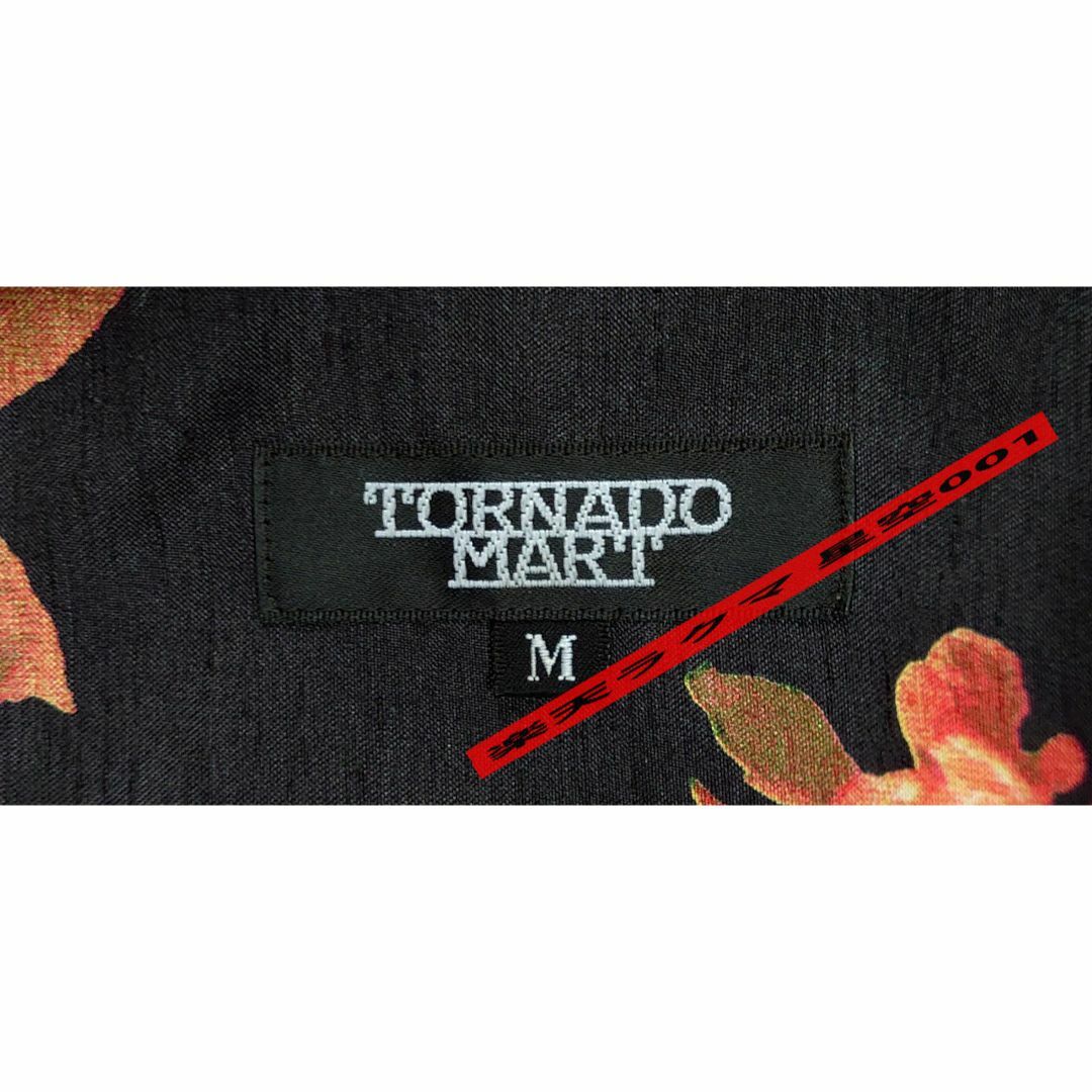 TORNADO MART(トルネードマート)の新品 TORNADOMART 黒 ピンク フラワー 長袖シャツ トルネードマート メンズのトップス(シャツ)の商品写真