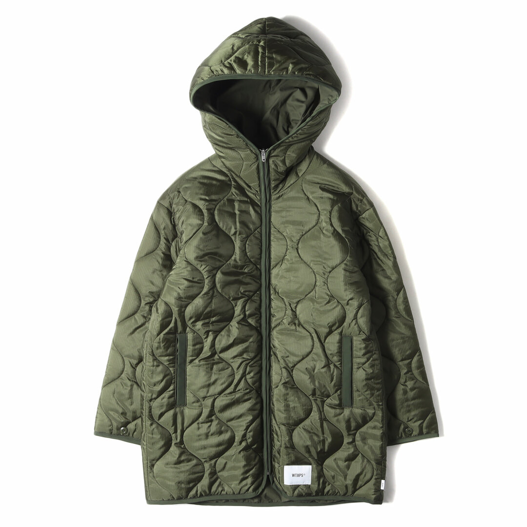 W)taps(ダブルタップス)の美品 WTAPS ダブルタップス ジャケット サイズ:M 20AW リバーシブル キルティングジャケット シス コート SIS オリーブドラブ アウター ブルゾン 上着【メンズ】【中古】 メンズのジャケット/アウター(ミリタリージャケット)の商品写真