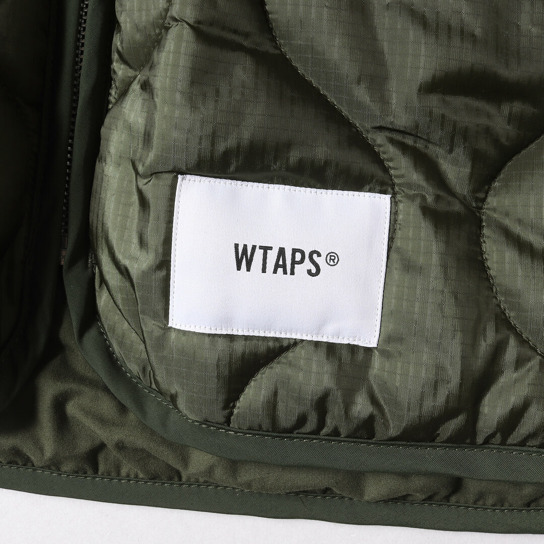 W)taps(ダブルタップス)の美品 WTAPS ダブルタップス ジャケット サイズ:M 20AW リバーシブル キルティングジャケット シス コート SIS オリーブドラブ アウター ブルゾン 上着【メンズ】【中古】 メンズのジャケット/アウター(ミリタリージャケット)の商品写真