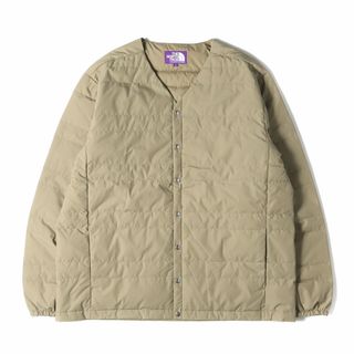 美品 THE NORTH FACE PURPLE LABEL ノースフェイス パープルレーベル ジャケット サイズ:L 23AW 65/35クロス ダウン カーディガン 65/35 Down Cardigan ND2360N ベージュ アウター ブルゾン 上着【メンズ】【中古】(ダウンジャケット)