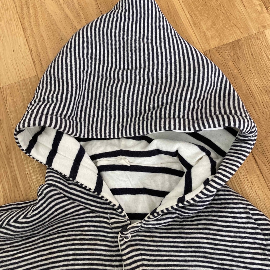 PETIT BATEAU(プチバトー)のプチバトー　リバーシブルポンチョ キッズ/ベビー/マタニティのベビー服(~85cm)(カーディガン/ボレロ)の商品写真