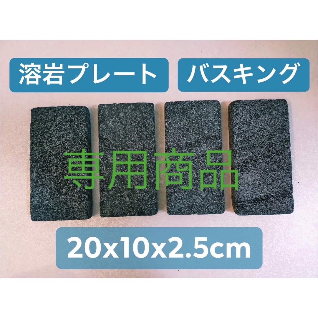 バスキングスポット　バスキングプレート　溶岩石　溶岩プレート　大4枚 その他のペット用品(爬虫類/両生類用品)の商品写真